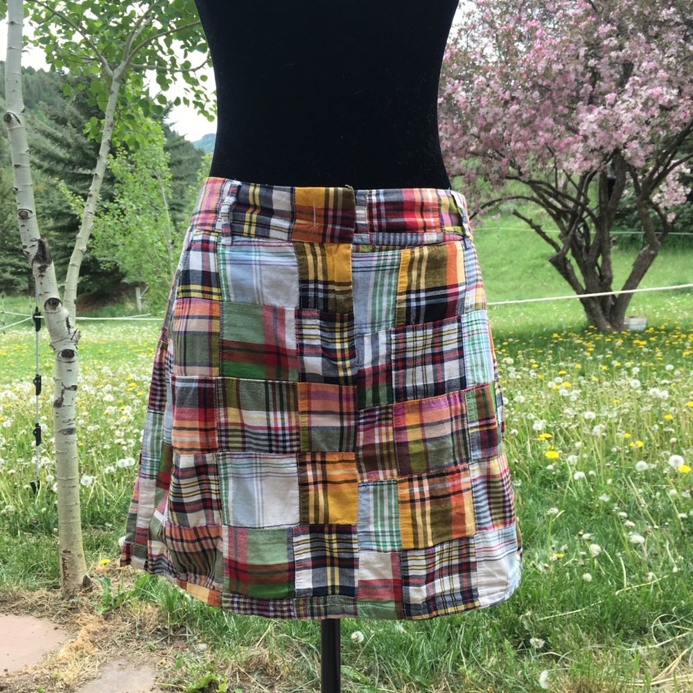 J Crew Patchwork Mini Skirt